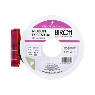 **-Ribbon Tartan 10mmx25mt-** 003 Frazer ##-Berisfords 001191-003FRAZER-##