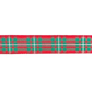 **-Ribbon Tartan-** 16mmx25mt 004 Macgregor ##-Berisfords 001192-004MACGREGOR-##