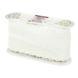 **-Lace Cambric 125mm X 13.7mt-** White ##-Birch Creative 002506-##