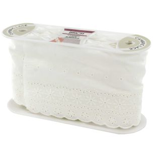 **-Lace Cambric 150mm X 13.7mt-** White ##-Birch Creative 002507-##