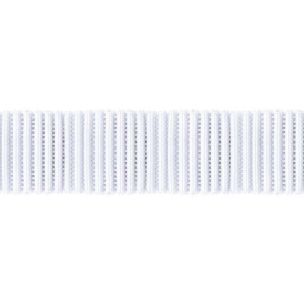 **-Elastic Ribbed 25mmx50mt-** White ##-Birch Creative 009482-##