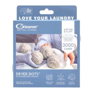 **-Gleener Dryer Dotz Eco Friendly Fabric Softener-** 4pk Of Balls ##-Gleener 12263-##