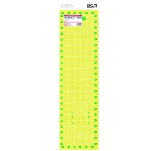 **-Quilt Ruler-** Non Slip Fluoro 6.5'' X 24'' ##-Birch Creative 020546-##