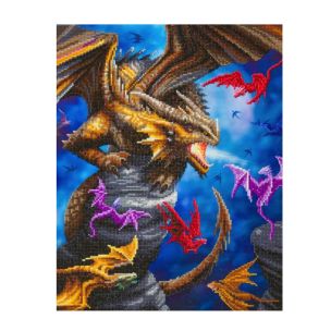 **-Craft Buddy Crystal Art Kit Dragon Clan 40x50cm-** ##-Craft Buddy 020951-DRAGON-CLAN-##