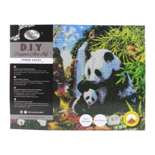 **-Craft Buddy Crystal Art Kit Panda Valley 40x50cm-** ##-Craft Buddy 020951-PANDA-##