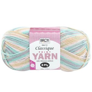 **-Birch Classique Knitting Yarn Prints 100% Premium Acrylic 100g Ball 8ply 10pk-** ##-Birch Creative 036113-##