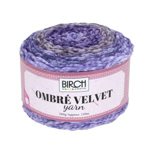 **-Birch Yarn Ombre Velvet 100% Polyester 200g 5pk-** ##-Birch Creative 036123-##