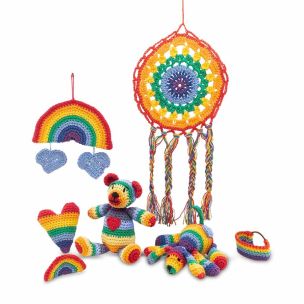 **-The Knitty Critters Collection Crochet Kit-** Rainbow Dreams ##-Knitty Critters 036146-RD001-##