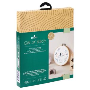 **-Dmc Gift Of Stitch-** Stork Baby Keepsake Embroidery Kit 15.7x15.7cm ##-Dmc 119210-TB180-##