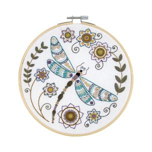 **-Dmc Designer Embroidery Kit-** La Chat Dragonfly 17.6x17.6cm ##-Dmc 119223-TB197-##
