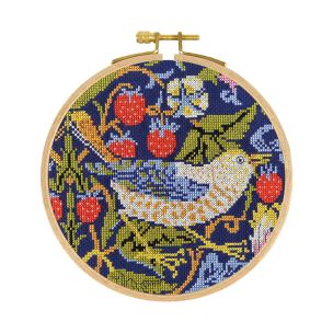 **-Dmc V&A Cross Stitch Kit-** Strawberry Thief William Morris 18 Cm ##-Dmc 119239-BL1174-##