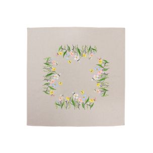 **-Make It Table Topper Embroidery-** Pastel Meadow 72x72cm ##-Make It 585246-PASTEL-MEADOW-##