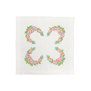 **-Make It Table Topper Embroidery-** Wild Roses 80x80cm ##-Make It 585246-WILD-ROSES-##