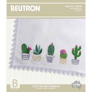 **-Cactus Embroidery Traycloth Kit 31x45cm-** ##-Beutron 585308-##