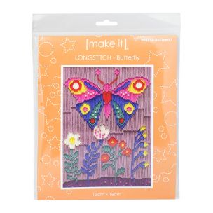 **-Make It Longstitch-** Butterfly 13x18cm ##-Make It 585313-BUTTERFLY-##