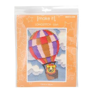 **-Make It Longstitch-** Lion 13x18cm ##-Make It 585313-LION-##