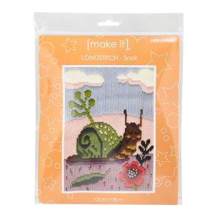 **-Make It Longstitch-** Snail 13x18cm ##-Make It 585313-SNAIL-##
