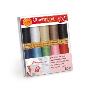 **-Gutermann Cotton 100mt Thread Set Quilting 10 Reels-** ##-Gutermann 731189-##