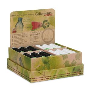 **-Gutermann Sew-** All 100mt Storage & Display Box Rpet 24 Reels - Black & White ##-Gutermann 799746-##