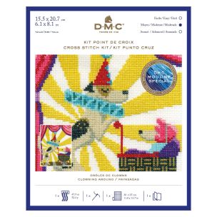 **-Dmc Cross Stitch Kit-** Clowning Around 15.25x20.7cm ##-Dmc BK1858-##