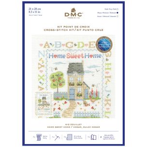 **-Dmc Cross Stitch Kit-** Home Sweet Home 14ct 21x28cm ##-Dmc BK1920-##
