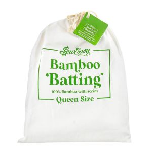 **-Sew Easy Batting 100% Bamboo 140gsm With Scrim Queen 213 x 254cm-** ##-Sew Easy EB02-Q-##