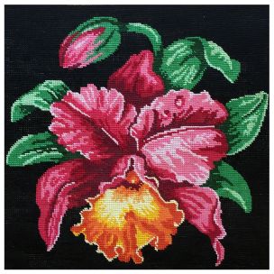 **-Flowers Tapestry Design 40x40cm-** ##-Dmc G46-382-##