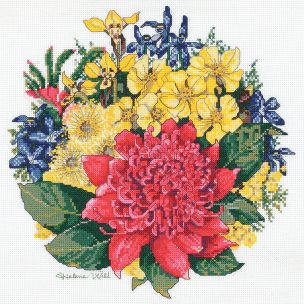 **-Waratah Bouquet Cs 25.X24cm-** ##-Dmc HW002-##