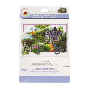 **-Ladybird Designs No Count Cross Stitch Kit-** Summer Comes Printed 14cnt Aida 59x39cm ##-Ladybird Designs MC740-068-##