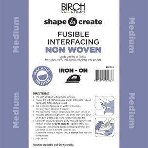 **-Shape To Create I/Facing Non Woven I/O Medium 90cm X 20mt-** Black ##-Birch Creative STC019-##