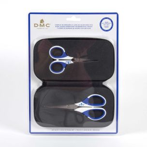**-Dmc 2pc Steel Blade Embroidery Scissor Set With Pouch-** ##-Dmc U1950-##