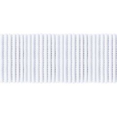 **-Elastic Ribbed Bat 38mmx10mt-** White ##-Birch Creative 009119-##