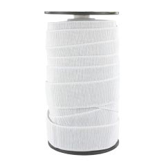 **-Elastic Ribbed 50mmx30mt-** White ##-Birch Creative 009485-##