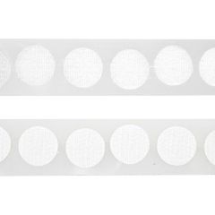 **-Hook & Loop Sticky Back Dots 15mm-** White (Use: 012188 - White) ##-Birch Creative 012188-WHITE-##
