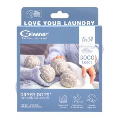 **-Gleener Dryer Dotz Eco Friendly Fabric Softener-** 4pk Of Balls ##-Gleener 12263-##