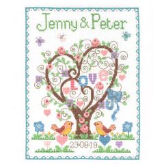 **-My Cross Stitch Celebration-** Love Heart 7.2x9.25in 14 Count ##-My Cross Stitch 057132-LOVE-HEART-##