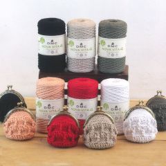 **-Dmc Nova Vita 4mm Recycled 80%Co/20%Pes 250g Ball/Pk4 Marsala 385-** ##-Dmc 119144-##