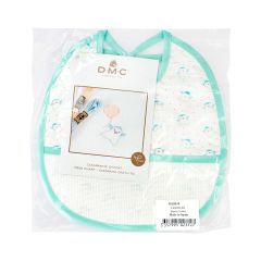 **-Dmc Ready To Stitch Bib 3mth-** 14ct Aida 22x25cm - Penguin ##-Dmc 119191-PENGUIN-##