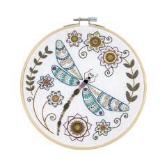 **-Dmc Designer Embroidery Kit-** La Chat Dragonfly 17.6x17.6cm ##-Dmc 119223-TB197-##