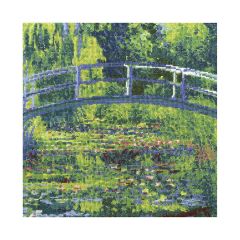 **-Dmc National Gallery Cross Stitch Kit-** The Water Lily Pond Claude Monet 30x 28.7 Cm ##-Dmc 119237-BL1111-##