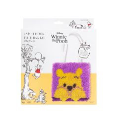 **-Disney Latch Hook Tote Kit 29x30cm-** Pooh ##-Disney 483004-04-##