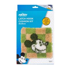 **-Disney Latch Hook Cushion Kit 35x35cm-** Mickey ##-Disney 483005-01-##