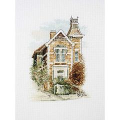 **-Dmc By Leuts Cross-** Stitch Victorian Mansion 17x23cm ##-Dmc 577103-##
