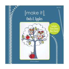 **-Makeit Cross-** Stitch Owls & Apples 27x36cm ##-Make It 581313-##