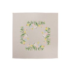 **-Make It Table Topper Embroidery-** Pastel Meadow 72x72cm ##-Make It 585246-PASTEL-MEADOW-##