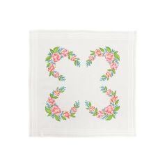**-Make It Table Topper Embroidery-** Wild Roses 80x80cm ##-Make It 585246-WILD-ROSES-##