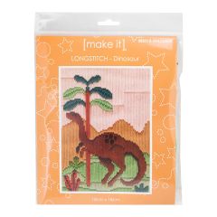 **-Make It Longstitch-** Dinosaur 13x18cm ##-Make It 585313-DINOSAUR-##