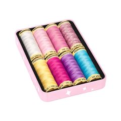 **-Gutermann Cute & Pink Box Set Sew-** All Thread 100m X 7 Rl & Metallic Effect Thread W331 50m X 1 Rl ##-Gutermann 640960-##