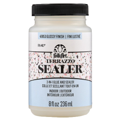 **-Plaid Folkart Terrazzo Sealer 8oz-** 49953 Gloss ##-Plaid 900116-49953-##