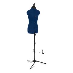 **-Adjustable Trouser Dressmakers Dummy-** Sew Deluxe in Royal Blue Fabric with Hem Marker, Dress Form Sizes 6 to 22, Pin, Measure, Fit and Display your Clothes on this Tailors Dummy ##-Sewing Online SPDM137---2-3-##